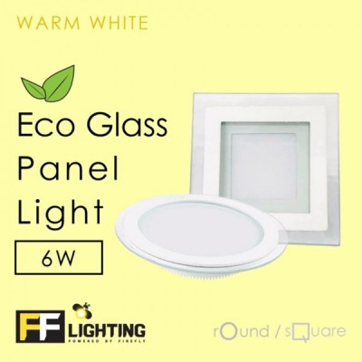 FF Lighting LED Eco Glass Panel Light Round / Square 6W/12W / 18W
